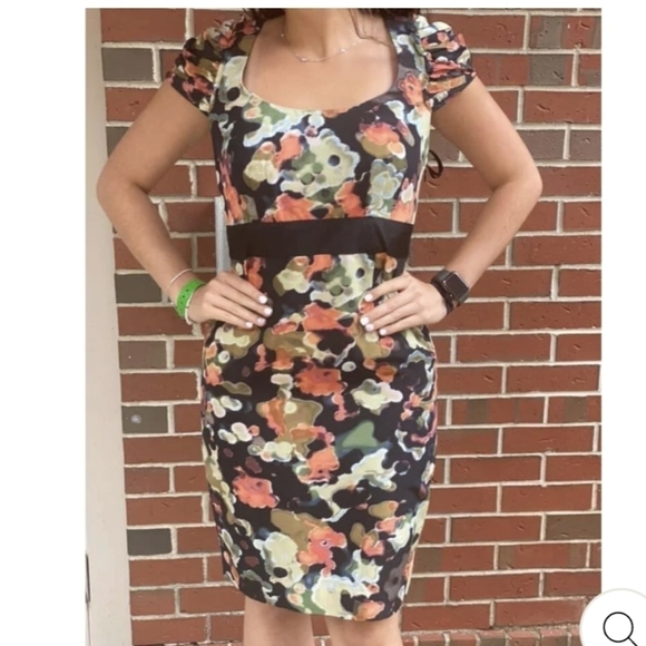 𝅺ANTHROPOLOGIE Moulinette Soeurs Silk Blend Cap Sleeve Dress 2 - Picture 5 of 13